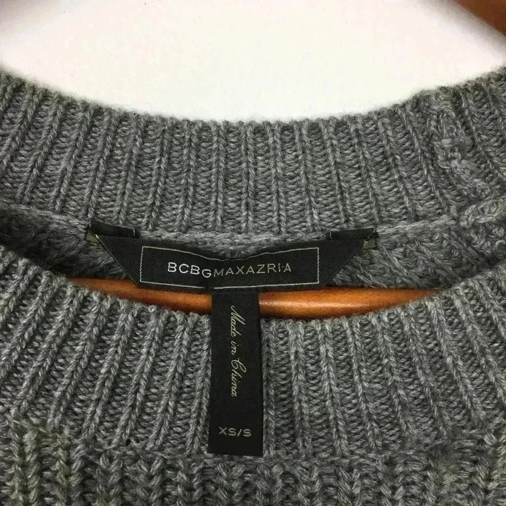 BCBGMAXAZRIA Sherwin Zipper Ribbed Poncho Sweater - Picture 3 of 8